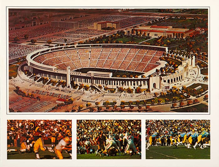 Detail of Los Angeles Memorial Coliseum