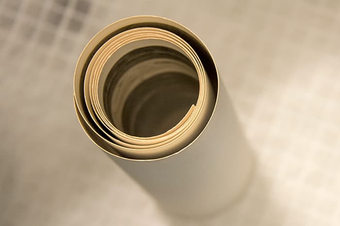 Rolled panoramic photo