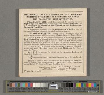 Clippings related to the American Institute of Electrical Engineers