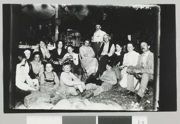 Edward Biron Payne and group at Camp Reverie