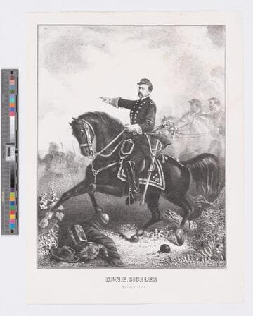 Dan. E. Sickles Maj. Genl. U.S.A