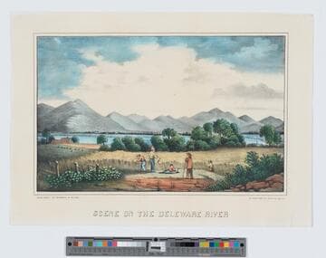 Scene on the Deleware [sic] River