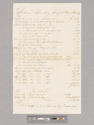 Rogers & Shrewsbury account with Dickinson & Shrewsbury