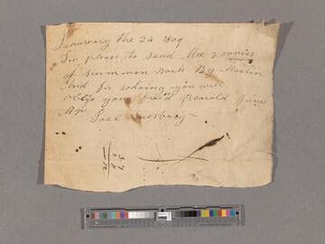 Requisition for cinnamon bark by Bearold Innes via Martin