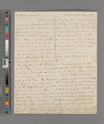Zachary Macaulay. Letter to Hannah More