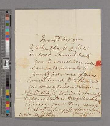 William Wilberforce. Letter to Zachary Macaulay