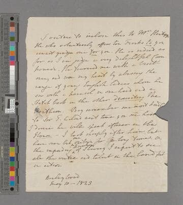 Hannah More. Letter to Marianne Thornton