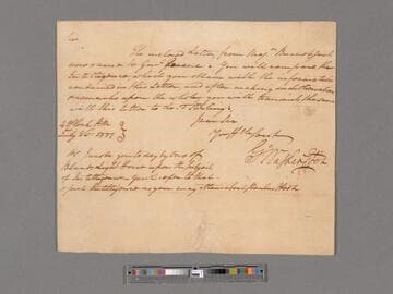 Letter from George Washington, Morristown or near Troy Hills, New Jersey, to Colonel Elias Dayton