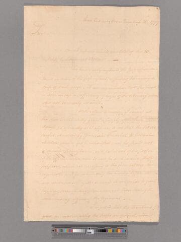 Letter from George Washington, headquarters Morristown, to Benjamin Tallmadge