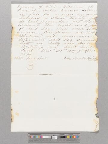 Bill of sale for Sampson by John Smoot