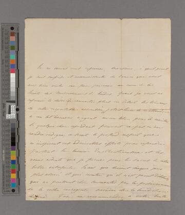 Stael de Broglie. Letter to Zachary Macaulay