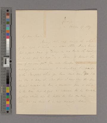 Sir James Stephen. Letter to Zachary Macaulay