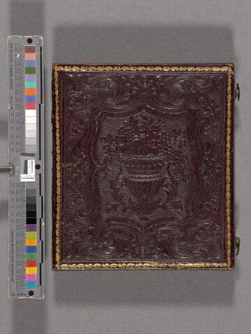 James D. Hague as a young man, hand-colored portrait