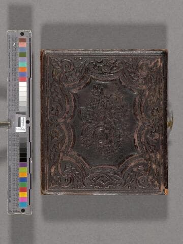 Portrait of unidentified boy and girl