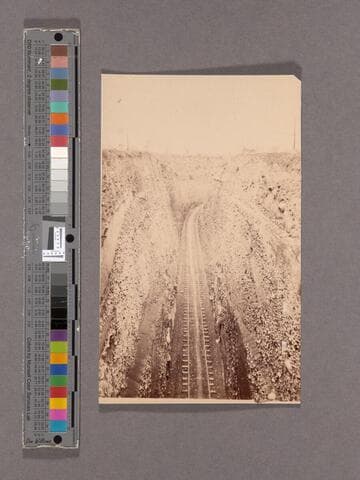 Bloomer Cut, bird's eye view, 63 feet deep, 800 long