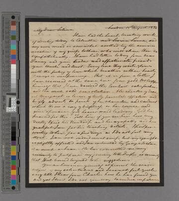 Zachary Macaulay. Letter to Selina Macaulay