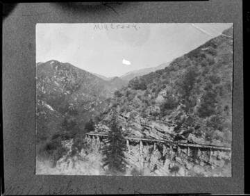 The flume at Mill Creek #2 Hydro Plant