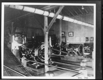 The interior of the original Santa Barbara Steam Plant (Ortega & Santa Barbara Streets)