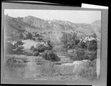 Rock formations in an unknown valley