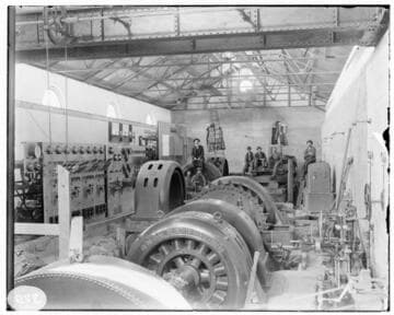 The interior of Mill Creek #3 Hydro Plant