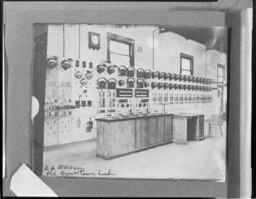 The control board at the old Los Angeles #2 Substation