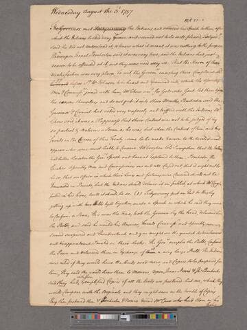 Benjamin Chew's Memorandum of what passed at the Easton Conference