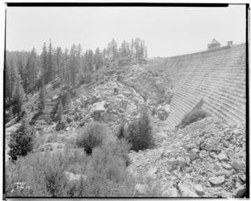 Big Creek Huntington Lake Dams - Dam #1 at Huntington Lake