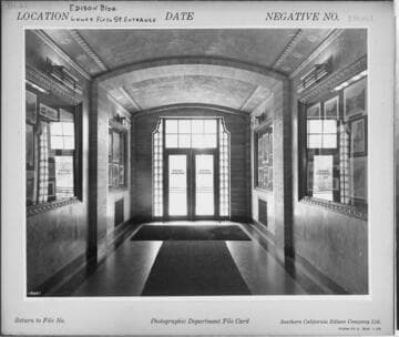 B1.21 - New Edison Building - Lower 5th Street entrance