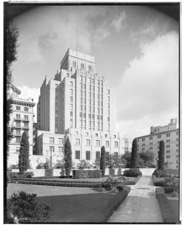 Edison Building from Library grounds