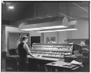 L1.1 - Lighting, misc. - Lighting in Composing Room