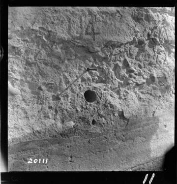 Upstream core drill hole Dam #1
