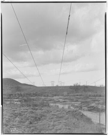 Big Creek Transmission Line - Storm Damage of March 2nd - Line burned down at Saugus