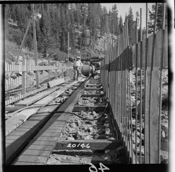 Showing foundation for 42" pipe extension after pouring 18" mat