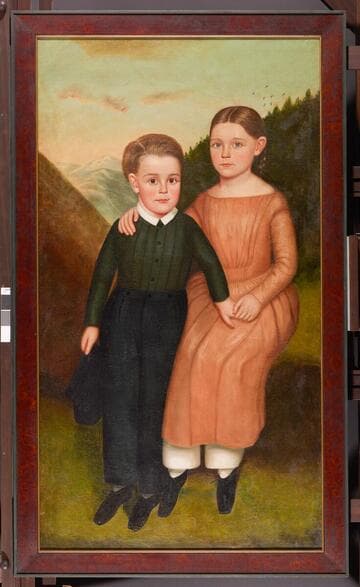 Portrait of William Ezra Wright and His Sister Amelia