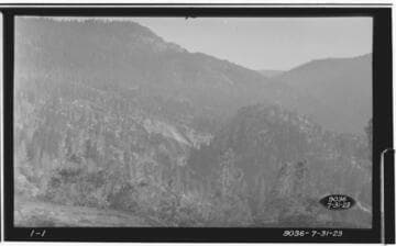 Dam site Mammoth Pool Reservoir