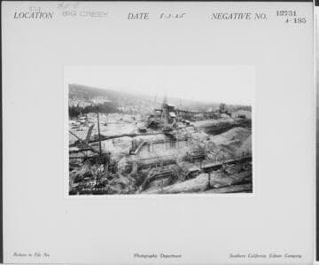 Big Creek, Florence Lake Dam - Construction of multiple-arch dam