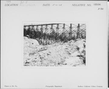 Big Creek, Florence Lake Dam - Buttress excavation