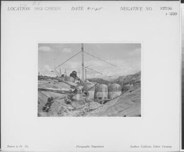 Big Creek, Florence Lake Dam - Progress on multiple