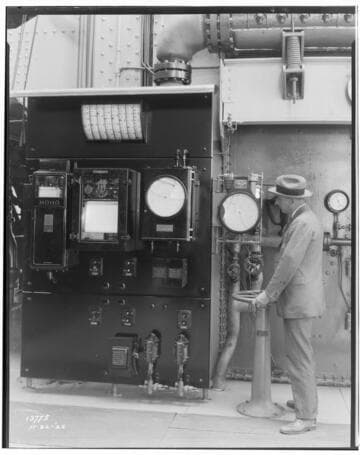 Long Beach Steam Station, Plant #2 - Boiler Room - Guage board