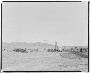 Pisgah Substation Site - with rough grading completed