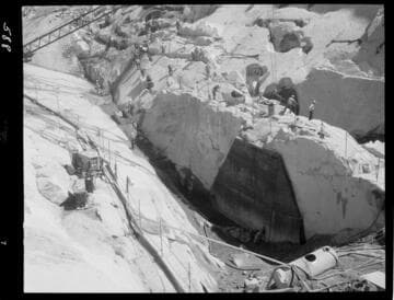Big Creek - Mammoth Pool - Bottom of cutoff trench after stripping concrete forms