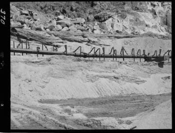Big Creek - Mammoth Pool - Dewatering works downstream of cofferdam