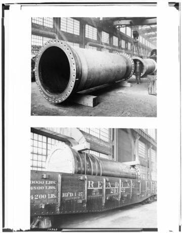 Making Malleable Steel Pressure Pipe at a steel mill - 4th two steps