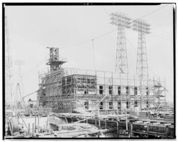 Long Beach Steam Station, Plant #3 - Control House from southwest