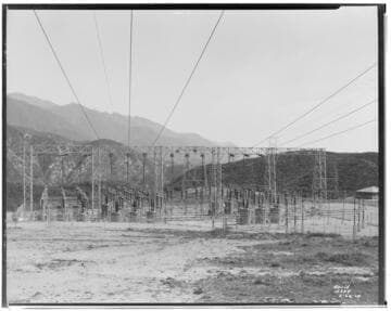 Gould substation - Close-up of Racks looking north