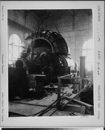 Long Beach Steam Station, Plant #2 - Installing #2 turbo