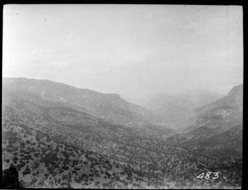 Distant view of the conduit line at Tule Plant
