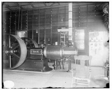 An "Ideal" steam engine at the Channel Steam Plant in Long Beach