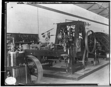 The machine shop at Santa Ana River #1 Hydro Plant