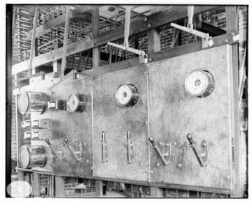 The switchboard at Colton Substation